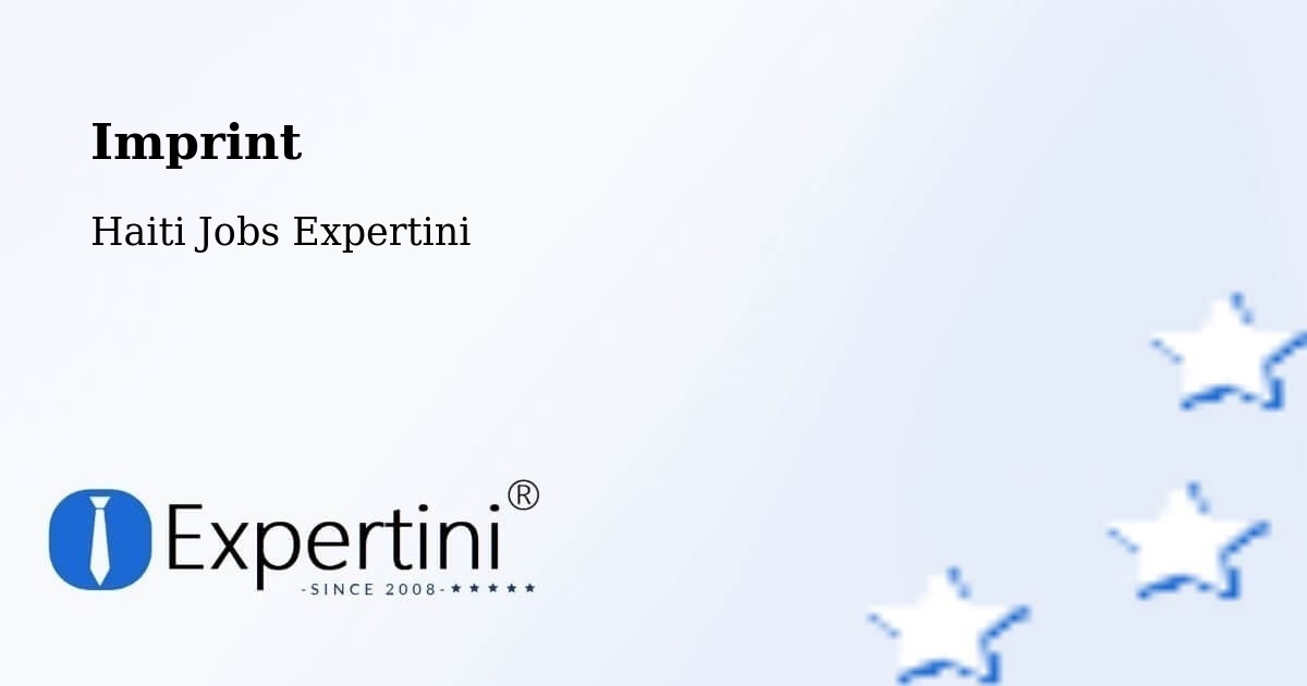 Imprint – Haiti - Haiti Jobs Expertini