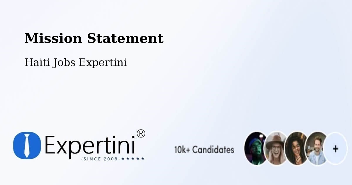 Corporate Mission – Haiti - Haiti Jobs Expertini